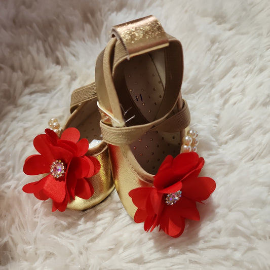 Gold Baby Shoes