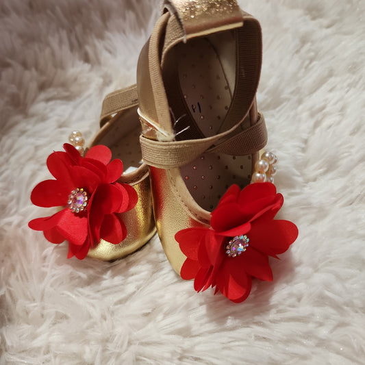 Gold Baby Shoes